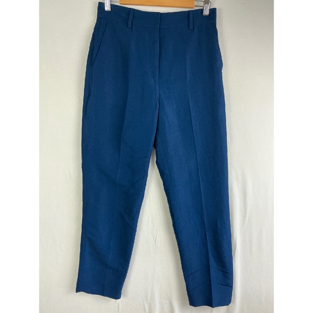 Akris punto Pants Women's 4 Linen Blend Cropped Dress Pants NWT